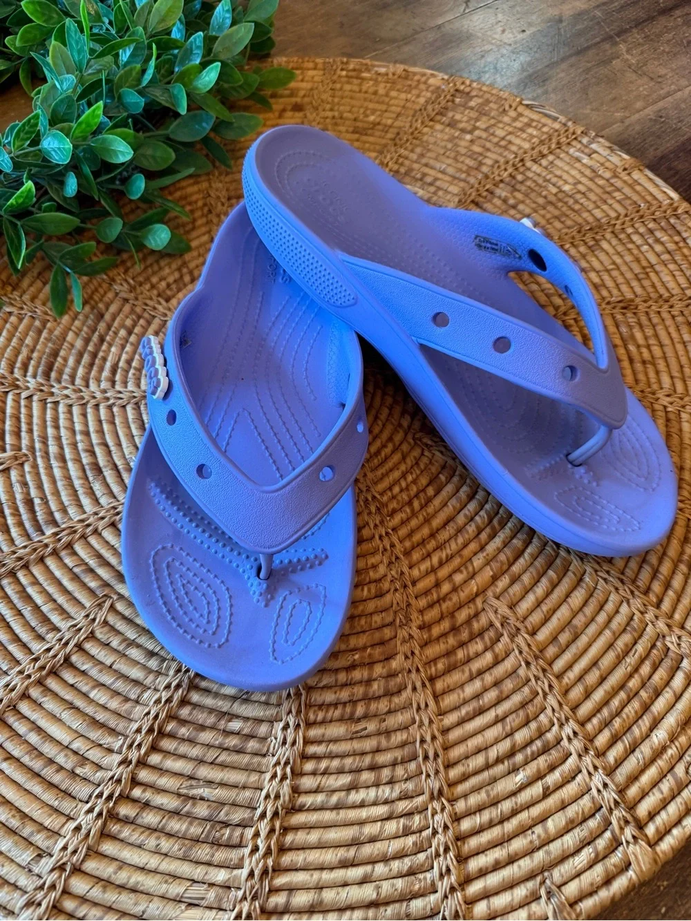 Crocs Lavender Flip-Flop Sandals - Comfortable Everyday Slides